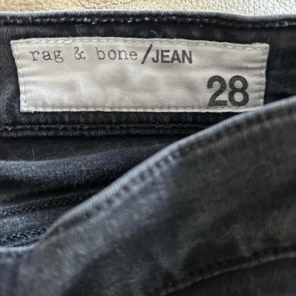Rag Bone Jeans Womens 28 Black High Rise Skinny‎ Modal Stretch Denim Ankle